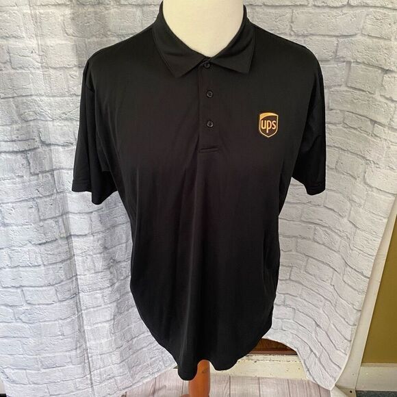 Wear Guard men L 3 button dri wear short sleeve 2 bundle polos black - Picture 2 of 9